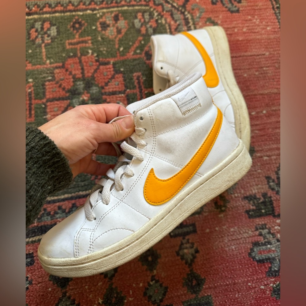 Nike Blazer Mid '77 Vintage Swoosh 50th Anniversary White Gold Yellow Women's 7